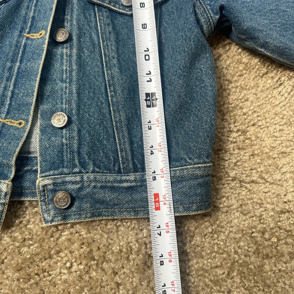 Kids Blue Jean Jacket Mickey Mouse vintage. Perfect fade - Picture 6 of 7